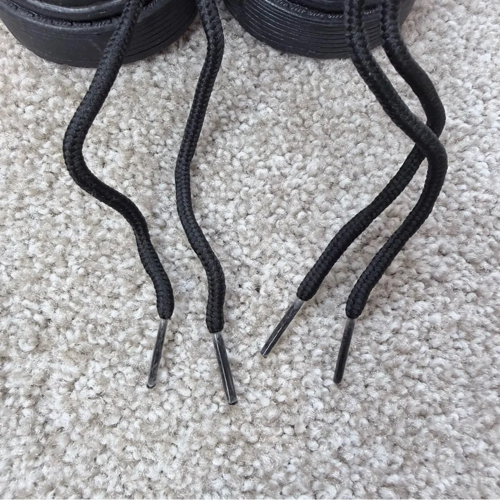 Stacy Adams boys size 9M black lace up dress shoes